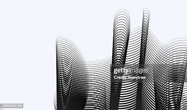 wire-frame model modern architecture concepts - building wireframe stock illustrations