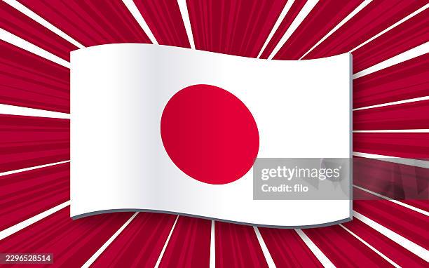 japan flag - osaka stock illustrations