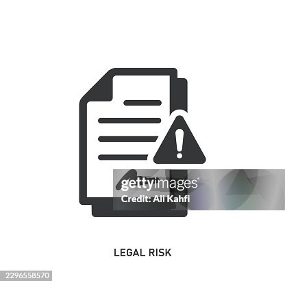 Legal Risk glyph solid icon. Solid icon that can be applied anywhere, simple, pixel perfect and modern style. Legal Risk glyph solid icon. Solid icon that can be applied anywhere, simple, pixel perfect and modern style.