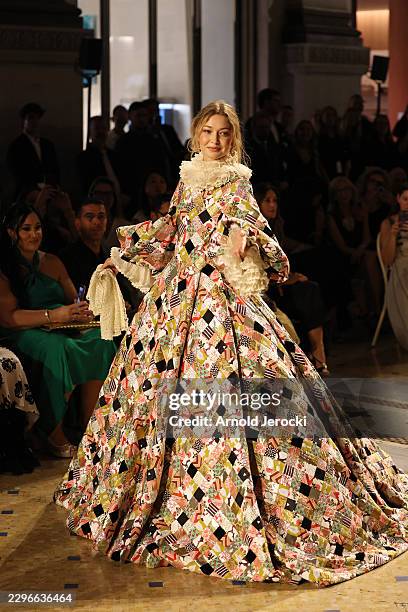 Gigi Hadid walks the runway during Vogue World: Milano 2026 at Galleria Vittorio Emanuele II on September 22, 2026 in Milan, Italy.