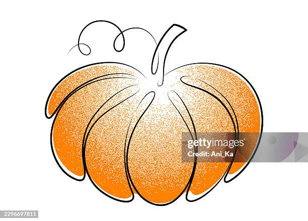 autumn pumpkin - pumpkin decorating stock illustrations