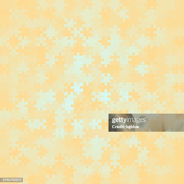 beige abstract background with jigsaw puzzle - puzzle background stock illustrations