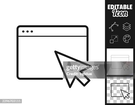 Web cursor. Icon for design. Easily editable Web cursor. Icon for design. Easily editable