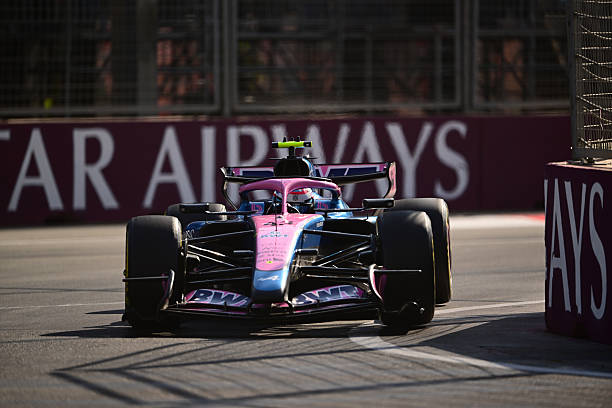 Franco Colapinto of the Alpine F1 Team drives during the Formula 1 Azerbaijan Grand Prix at the Baku City Circuit in Baku, Azerbaijan, on September...