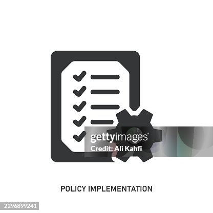 Policy Implementation glyph solid icon. Solid icon that can be applied anywhere, simple, pixel perfect and modern style. Policy Implementation glyph solid icon. Solid icon that can be applied anywhere, simple, pixel perfect and modern style.