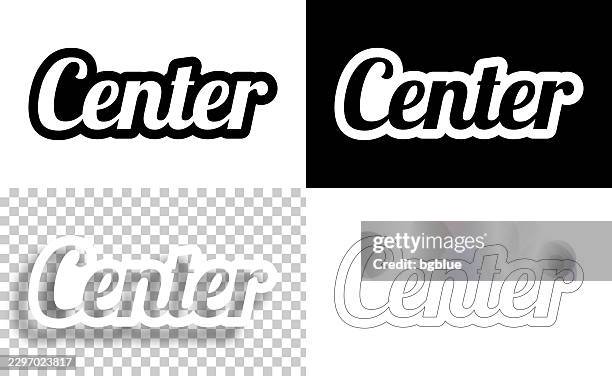 center - text for design. blank, white and black backgrounds - line text - building cross section stock illustrations