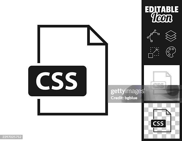 css file. icon for design. easily editable - javascript stock illustrations