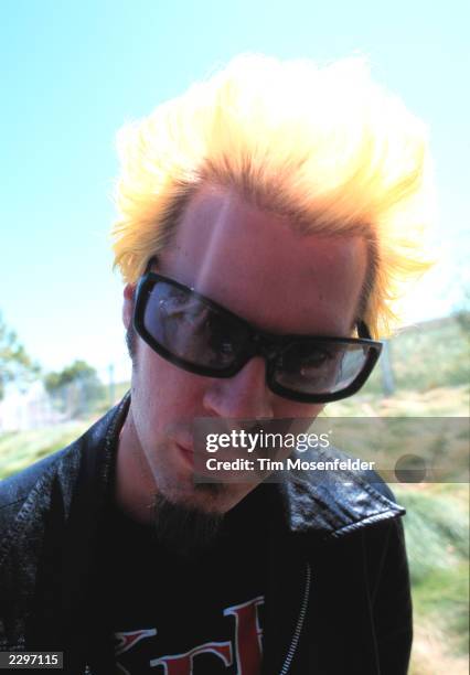 Powerman 5000 front man, Spider backstage at Shoreline Amphitheater in Mountain View Calif. On June 16th 2000 for Live 105 BFD . Image By: Tim...