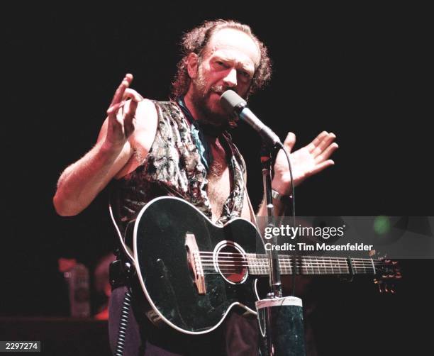 Ian Anderson, of Jethro Tull, performing at the San Francisco Civic in San Francisco, Calif. On Dec. 17th 1991 Image By: Tim Mosenfelder/ImageDirect