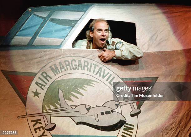 Jimmy Buffett performing at Shoreline Amphitheater in Mountain View Calif. On June 15th 1991. Image By: Tim Mosenfelder/ImageDirect