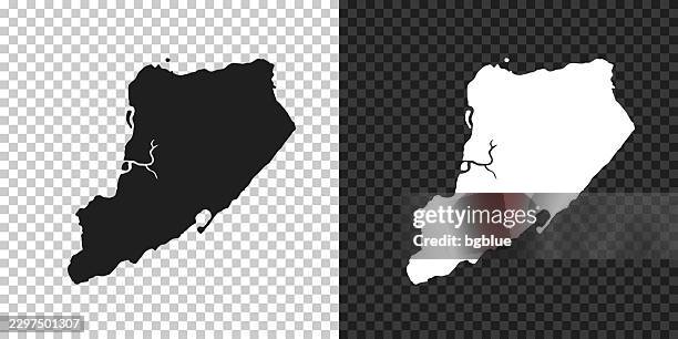 staten island map for design on blank background - staten island stock illustrations