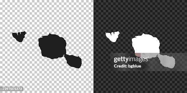 tahiti french polynesia map for design on blank background - french polynesia stock illustrations