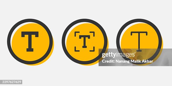 Text tool Icon Set Text tool Icon Set