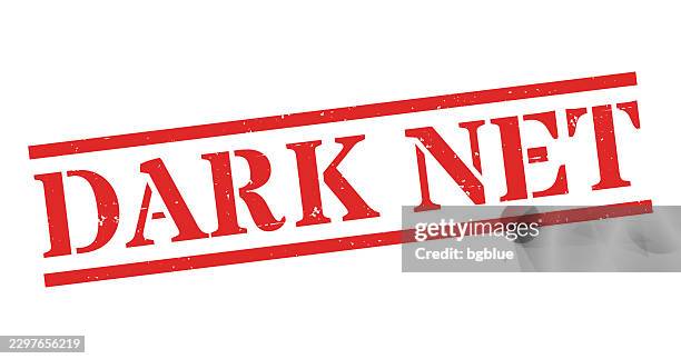 dark net - red rubber stamp on blank background - dark web stock illustrations