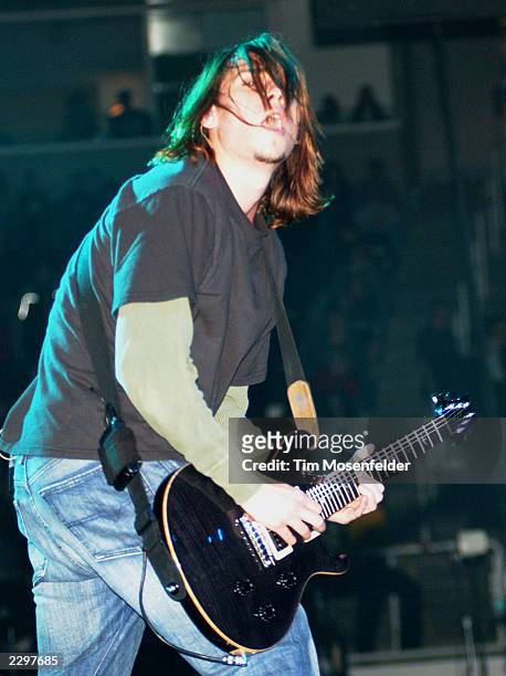 Paul Phillips of Puddle of Mudd Performing at Live 105.3's "Not so Silent Night" at Compaq Center in San Jose Calif. On December 7th, 2001. Image By:...