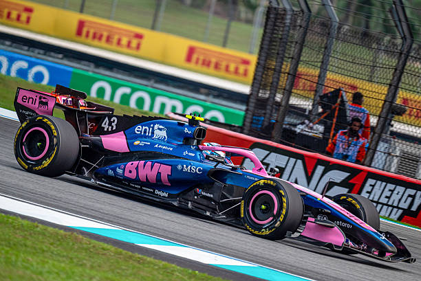 Franco Colapinto of Argentina drives the BWT Alpine F1 Team A526 Mercedes during the Formula 1 Gulf Air Bahrain Grand Prix in Malaysia 2026, at...