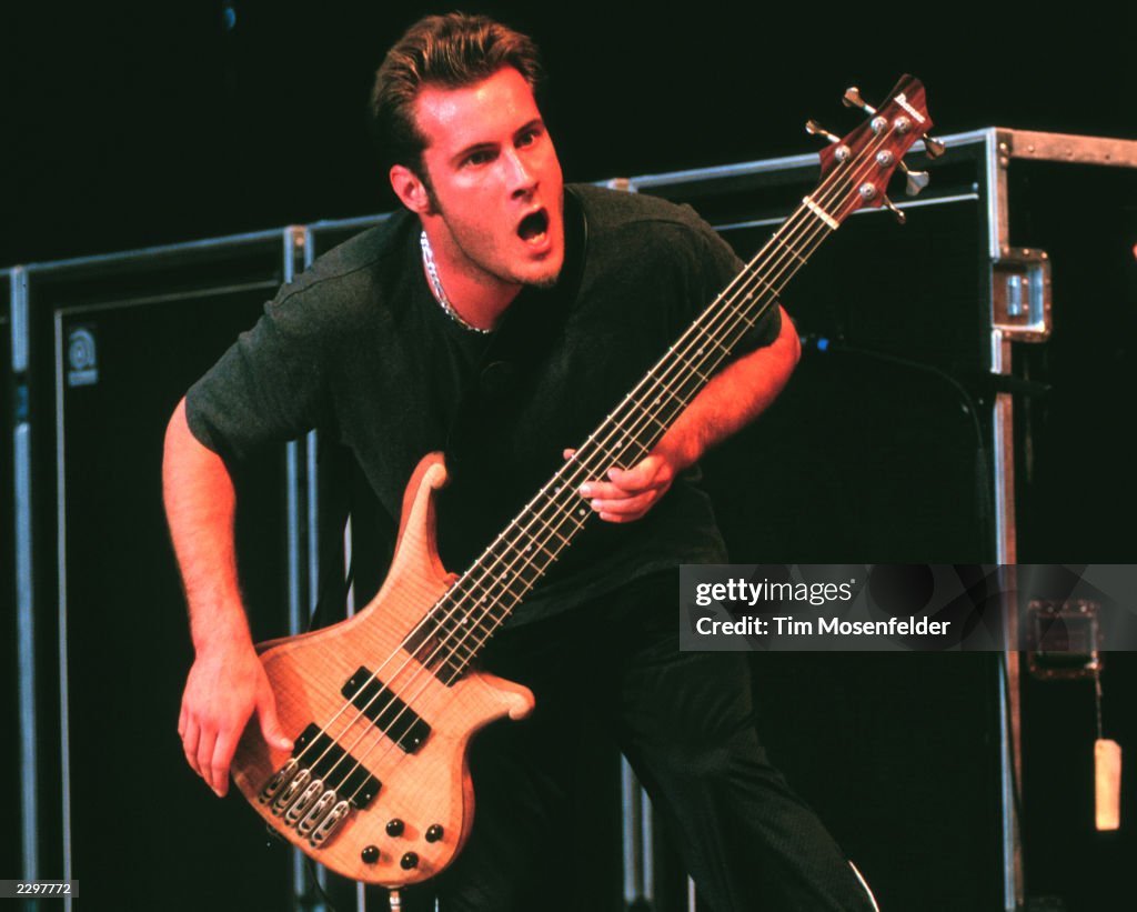 Sam Rivers Lyoung Sam Rivers, bassist for Limp Bizkit performing at Live 105's BFD 1999 ...