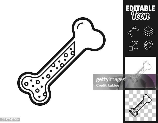 bone marrow. icon for design. easily editable - bone cross section stock illustrations
