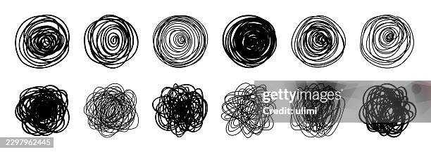 circles - tangle pattern stock illustrations