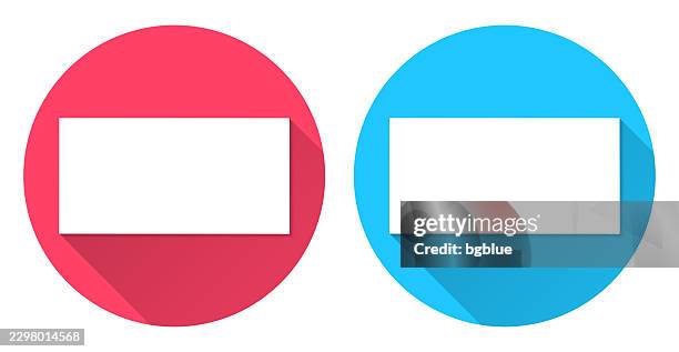 foster county, north dakota map. round icon with long shadow on red or blue background - foster stock illustrations