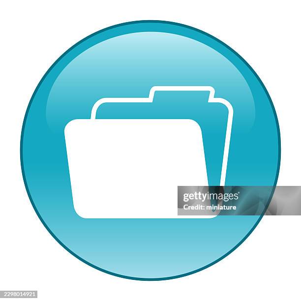 folder icon - open briefcase stock illustrations