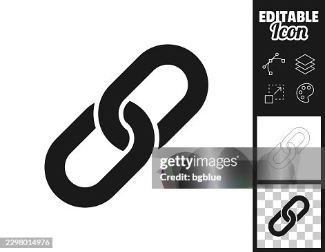 Chain link. Icon for design. Easily editable Chain link. Icon for design. Easily editable