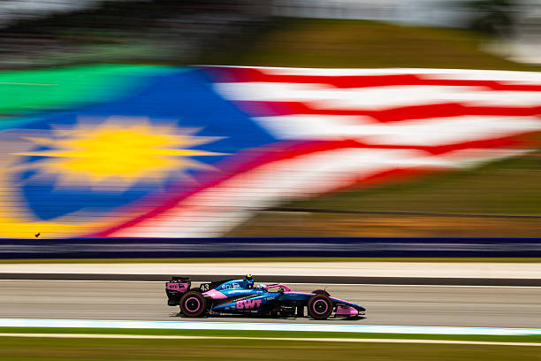 Franco Colapinto of Argentina driving the Alpine A526 on track during practice ahead of the F1 Grand Prix of Bahrain in Malaysia at Sepang Circuit on...