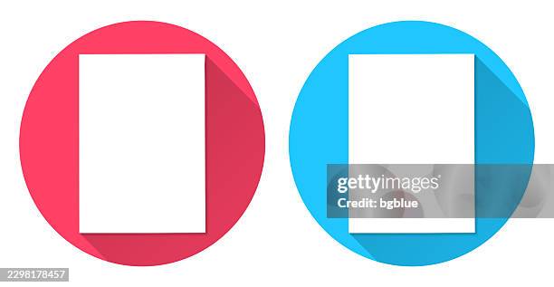 pike county, mississippi map. round icon with long shadow on red or blue background - floral border stock illustrations
