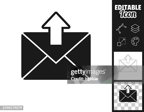 Outgoing mail. Icon for design. Easily editable Outgoing mail. Icon for design. Easily editable