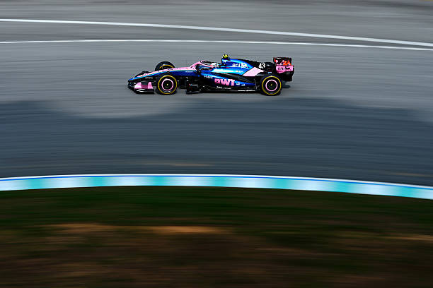 Franco Colapinto of Argentina driving the Alpine F1 A526 Mercedes on track during practice ahead of the F1 Grand Prix of Bahrain in Malaysia at...