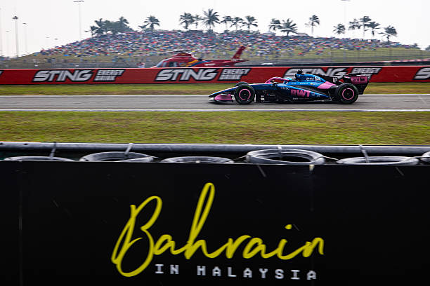 Pierre Gasly of France driving the Alpine A526 on track during the F1 Grand Prix of Bahrain in Malaysia at Sepang Circuit on October 4, 2026 in Kuala...