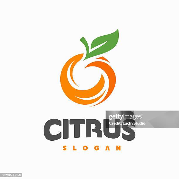modern iconic orange fruit logo designs concept vector, orange icon stock illustration - fruit compote stock illustrations