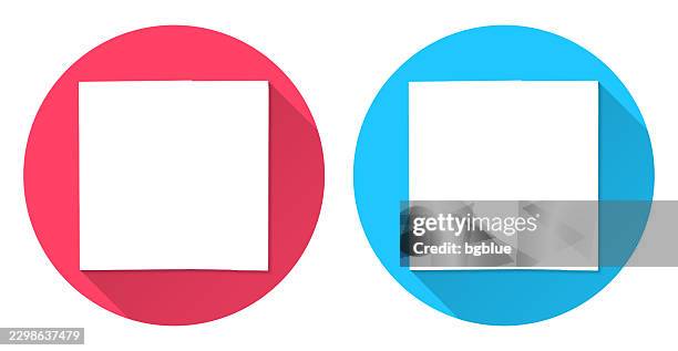 orange county, indiana map. round icon with long shadow on red or blue background - orange county stock illustrations