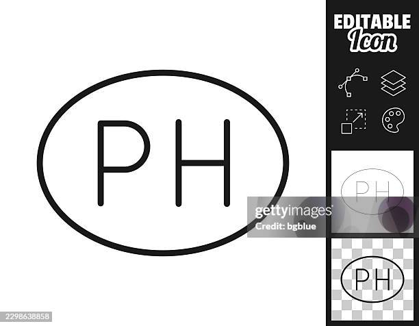 ph - philippines country code. icon for design. easily editable - abbreviation stock illustrations