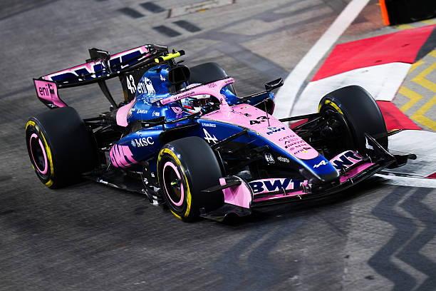 Alpine driver Franco Colapinto during sprint qualifying at Marina Bay Street Circuit, Singapore. Picture date: Friday October 9, 2026.