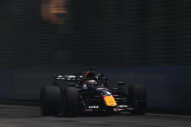 Max Verstappen of Red Bull Racing during the Sprint qualifying ahead of the Formula 1 Singapore Grand Prix at Marina Bay Street Circuit in Singapore...