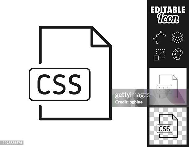 css file. icon for design. easily editable - javascript stock illustrations