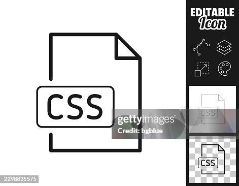 CSS file. Icon for design. Easily editable CSS file. Icon for design. Easily editable