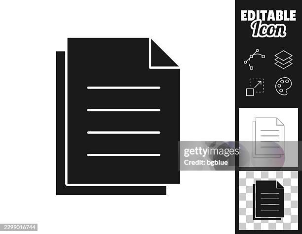 document copy. icon for design. easily editable - file share stock illustrations
