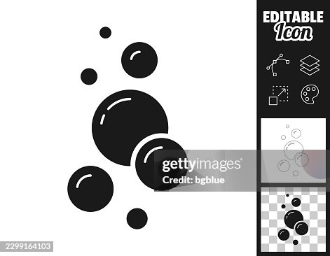 Bubbles. Icon for design. Easily editable Bubbles. Icon for design. Easily editable