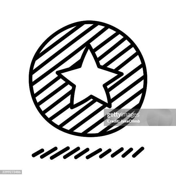 star icon doodle 5 - lottery drawing stock illustrations
