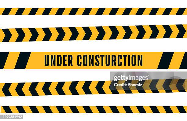 warning under construction - cross pattern seamless stock illustrations