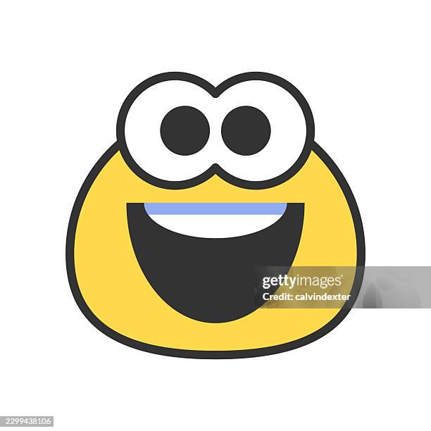 happy cute emoji - customer feedback stock illustrations
