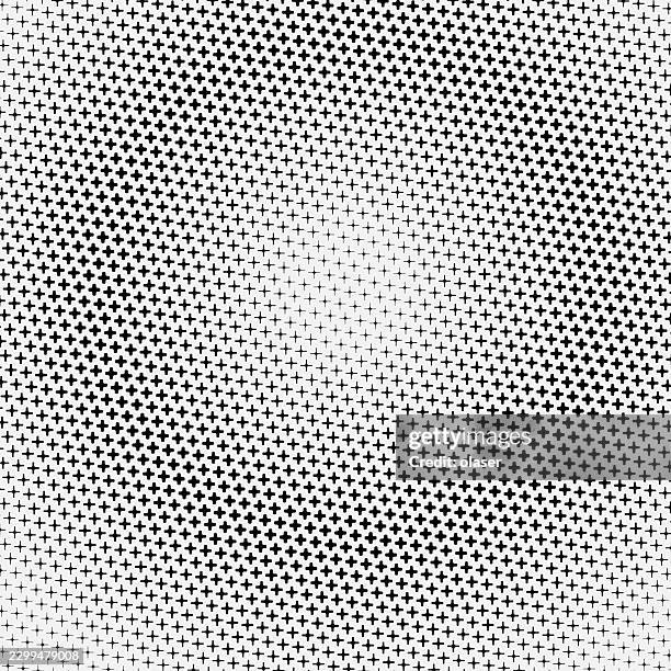 black plus signs form a dense repeating pattern over a white background, with a faint lighter area near the center and subtle gradient shading across the surface. - key duplication stock illustrations