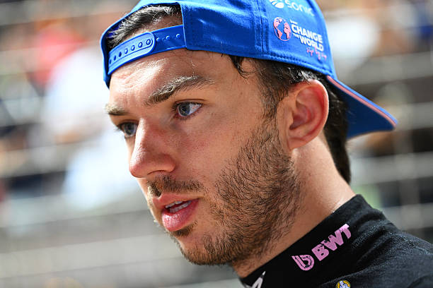Pierre Gasly of France and Alpine F1 looks on on the grid prior to the F1 Grand Prix of Singapore at Marina Bay Street Circuit on October 11, 2026 in...