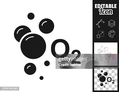 Oxygen bubbles. Icon for design. Easily editable Oxygen bubbles. Icon for design. Easily editable