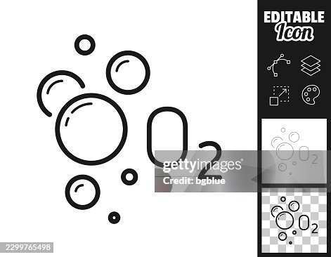 Oxygen bubbles. Icon for design. Easily editable Oxygen bubbles. Icon for design. Easily editable