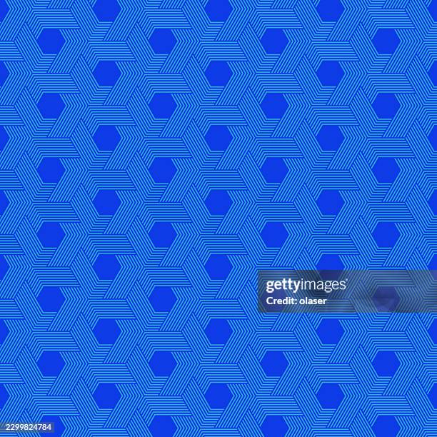 blue geometric pattern with repeating hexagon-like shapes and fine diagonal linework, creating a crisp, modern wallpaper-style surface. - green screen background stock illustrations