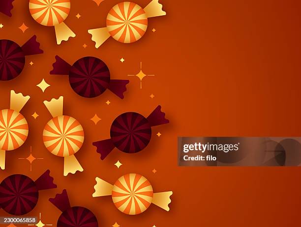 halloween trick or treat jack-o-lantern candy background - candy corn background stock illustrations
