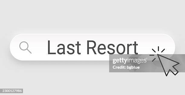 last resort - search bar with cursor on blank background - technical issues icon stock illustrations